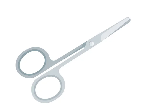 Stainless Steel Scissors Vector Illustration Isolated White Background — Stock Vector
