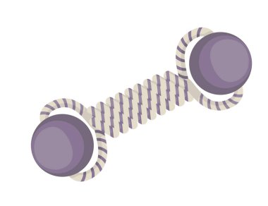 Kauçuk köpek diş çıkarma oyuncak vektör çizimi beyaz arkaplanda izole.