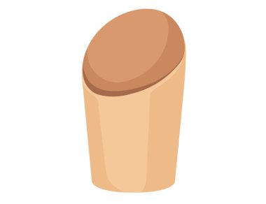 Fast food paket servisi için kağıt ya da karton paketleme kutusu beyaz arka planda izole edilmiş yemek vektörü illüstrasyonu.