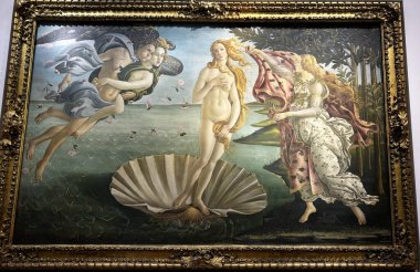 Uffizi Galerisi. Floransa. Tempera tuval üzerinde resim Florentine Sandro Botticelli 