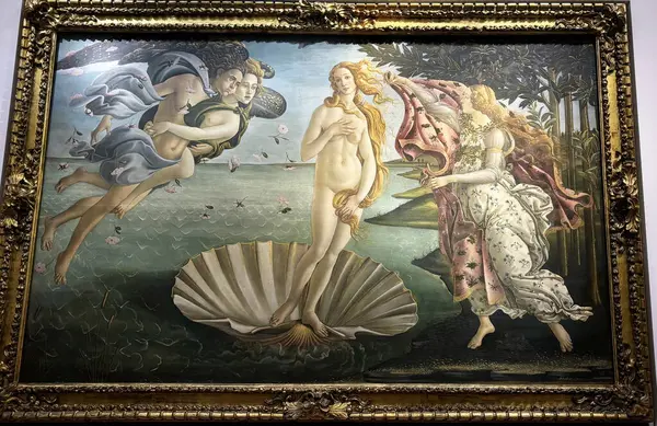 Uffizi Galerisi. Floransa. Tempera tuval üzerinde resim Florentine Sandro Botticelli 