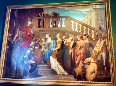 Uffizi Galerisi. Floransa. İtalyan ressam Paolo Veronese 'nin İncil' deki 