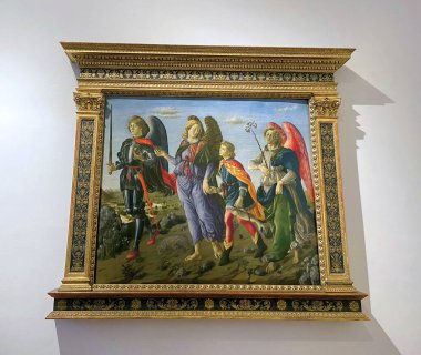 Uffizi Galerisi. Floransa. İtalyan Rönesans sanatçısı Filippino Lippi 'nin 