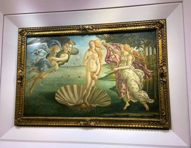 Uffizi Galerisi. Floransa. Florentine Sandro Botticelli 'nin 