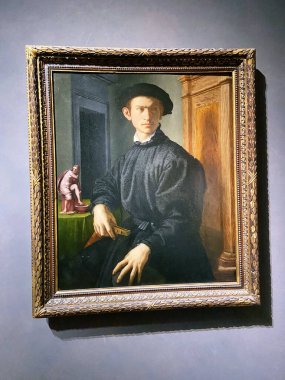 Uffizi Galerisi. Floransa. İtalyan ressam Allolo Bronzino 'nun 