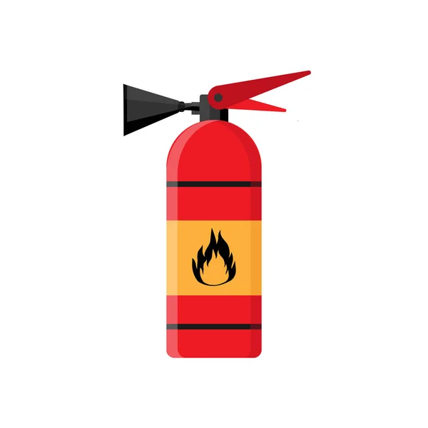 Realistisk Vektor Brandsläckare Ikon Bärbar Anordning För Släckning Bränder Genom — Stock vektor