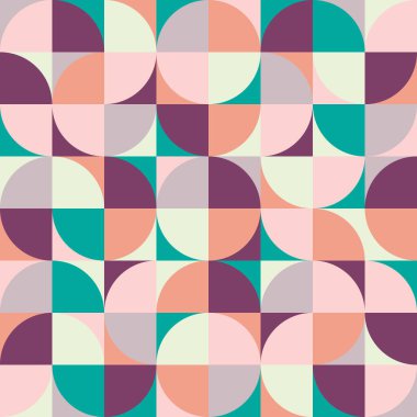 Basit şekil ve figürlü geometri minimalistik resim posteri. Web afişi, iş sunumu, marka paketi, kumaş baskısı için İskandinav tarzında soyut vektör deseni tasarımı