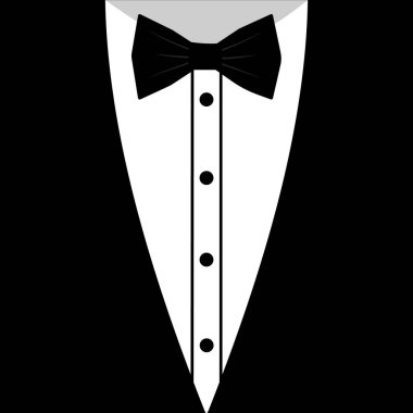 Vektör siyah kravat smokin takım elbise arka planı