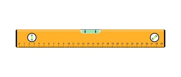 Waterpas Measurement Instrument Measuring Equipment Made Cartoon Flat Style Vector — Stock Vector
