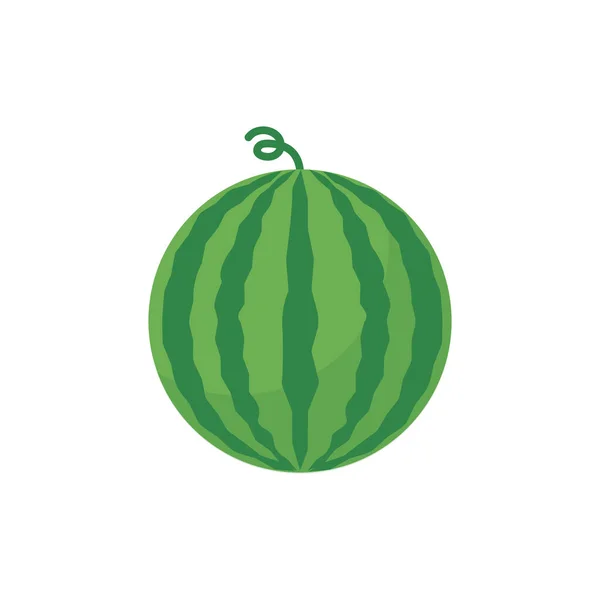 Frukt Vatten Melon Tecknad Vektor Isolerat Objekt — Stock vektor
