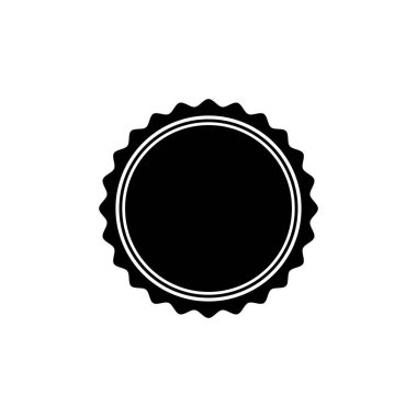 Boş arkaplanda izole edilmiş vektör simgesini damgalar