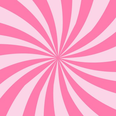 Pembe spiral şeklinde vektör arkaplan. Pembe kasırga. Pembe şeker desenli. Psikedelik çizim