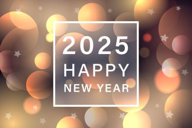 Zarif tipografi tasarım şablonuyla 2025 yılbaşı kutlamalarınız kutlu olsun.