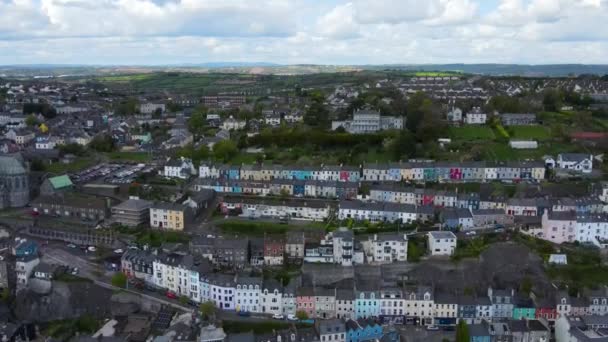 Fantastischer Blick Auf Die Colmans Cathedral Cobh Irland Hochwertiges Filmmaterial — Stockvideo