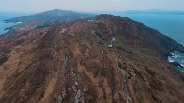 Rlanda Daki Cliff Sheeps Hava Manzarası Yüksek Kalite Görüntü — Stok video