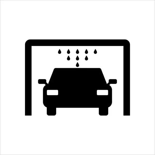 Myjnia Samochodowa Ikona Wektor Symbol Ilustracji — Wektor stockowy