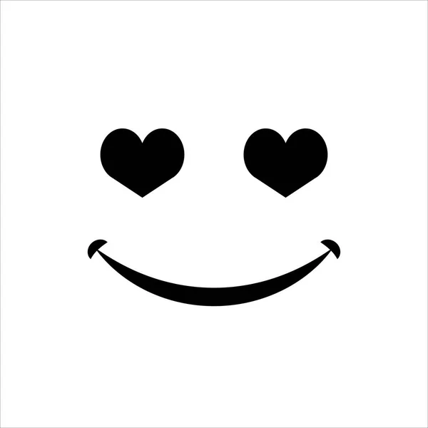 Amor Icono Emoji Vector Símbolo Ilustración — Vector de stock