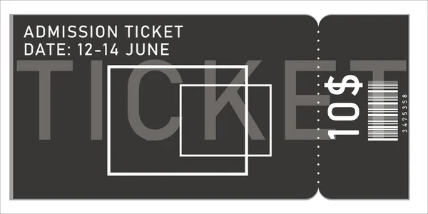 Event Ticket Vector Illustration Symbol — Stock Vector