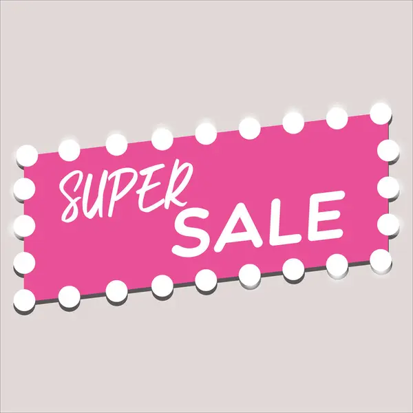 Super Sale Icon Vector Illustration — Stock Vector