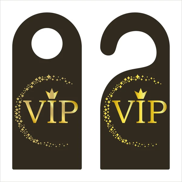 Door Label Vip Icon Vector Illustration Symbol — Stock Vector