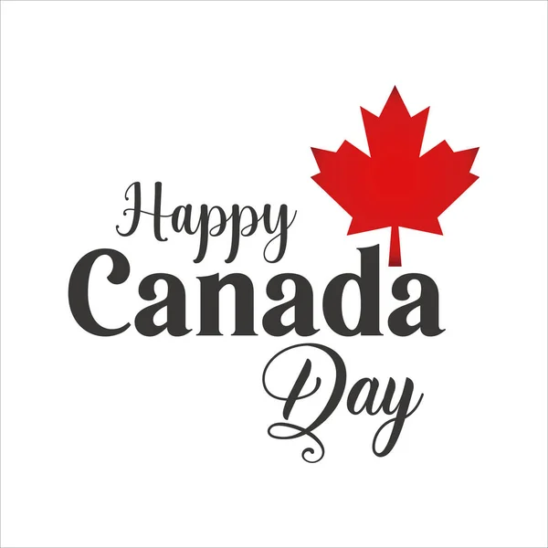 Mutlu Kanada Günü Ikon Vektör Illüstrasyon Sembolü — Stok Vektör