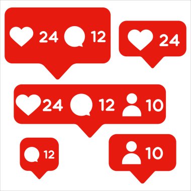 Yorum simgesi vektör illüstrasyonunu izle