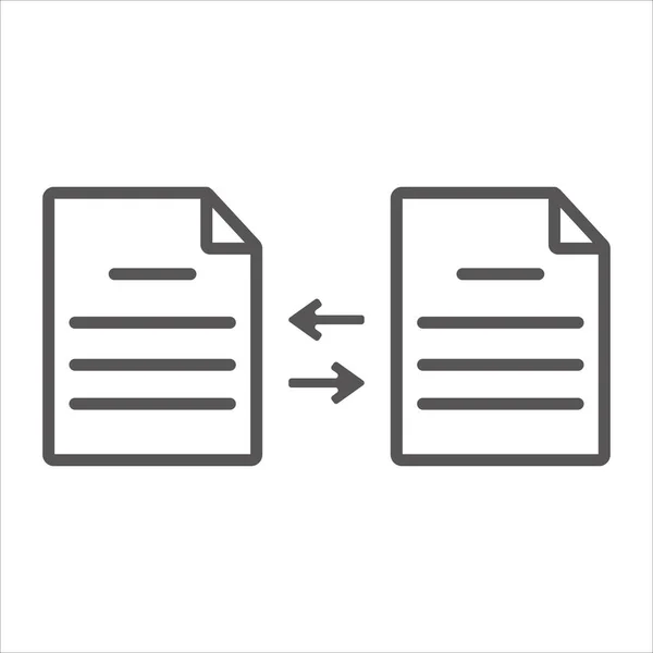 Simbolo Illustrazione Vettoriale Icona Condivisione File — Vettoriale Stock