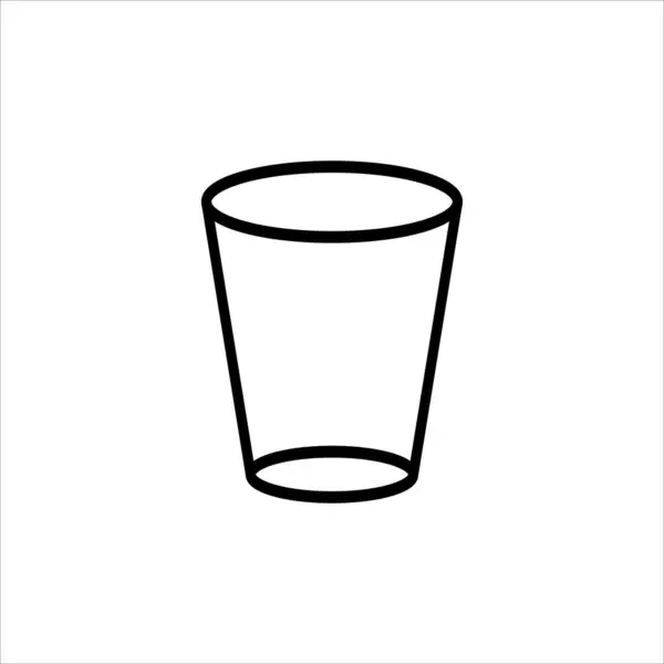 Glas Wasser Symbol Vektor Illustration Symbol — Stockvektor