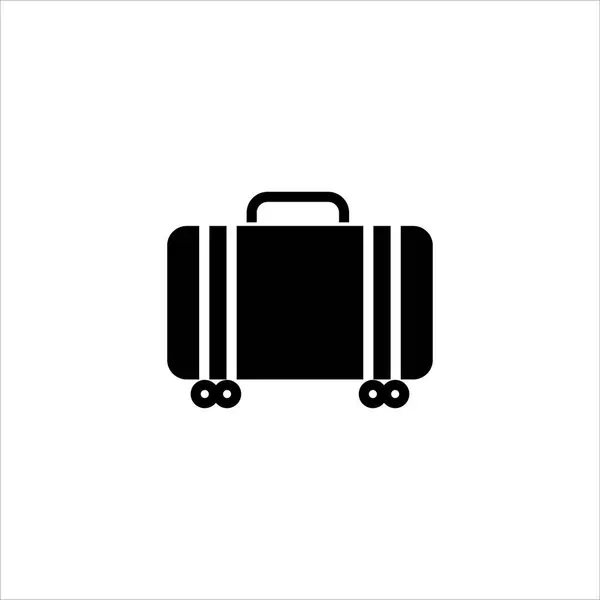 Suitcase Wheels Icon Vector Illustration Symbol — Stock Vector