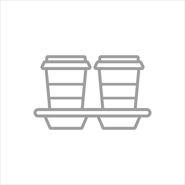 Tassen Kaffee Symbol Vektor Illustration Symbol — Stockvektor