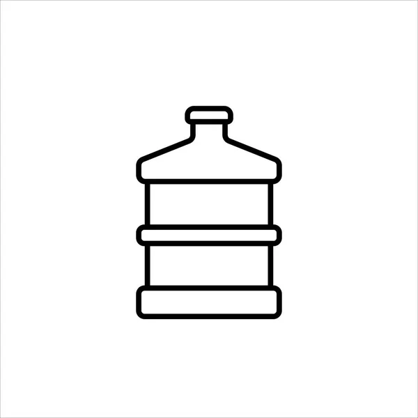 Botella Agua Potable Icono Vector Símbolo Ilustración — Vector de stock