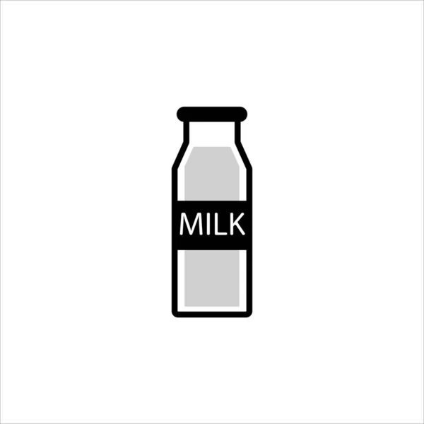 Значок Молочної Пляшки Векторна Ілюстрація Символ — стоковий вектор