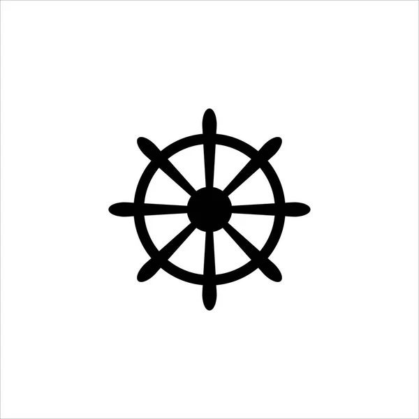 Steering Wheel Icon Vector Illustration Symbol — Stock Vector
