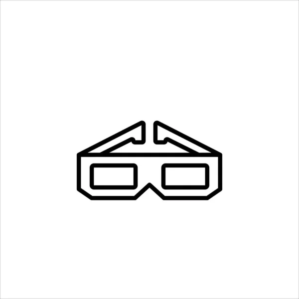 Gafas Icono Vector Símbolo Ilustración — Vector de stock