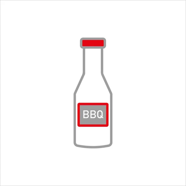 BBQ sos ikon vektör illüstrasyon sembolü