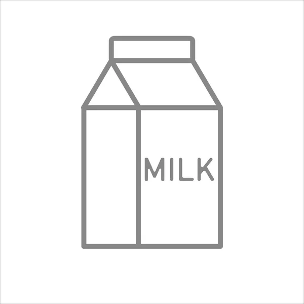 Milch Tetrapack Symbol Vektor Illustration Symbol — Stockvektor