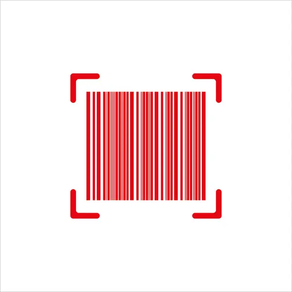 Icono Código Barras Vector Símbolo Ilustración — Vector de stock
