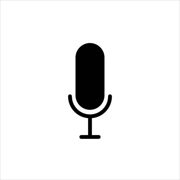 Mikrofon Simgesi Vektör Illüstrasyon Sembolü — Stok Vektör