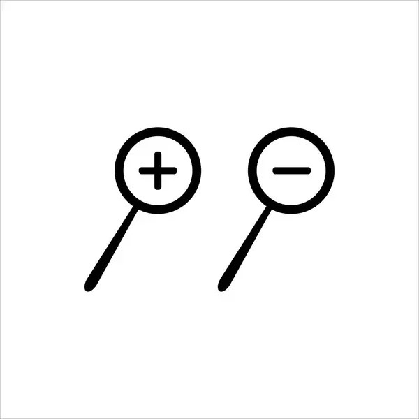 Objectif Icône Verre Grossissant Symbole Vectoriel Illustration — Image vectorielle