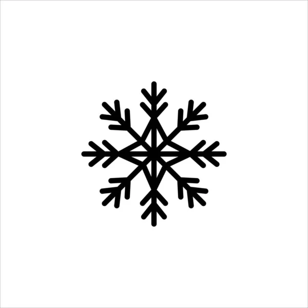 Ícone Floco Neve Símbolo Ilustração Vetorial — Vetor de Stock