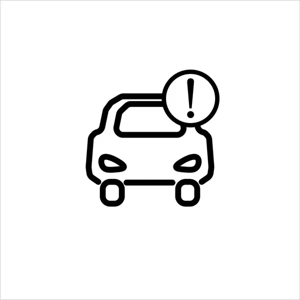 Αυτοκίνητο Πρόβλημα Εικονίδιο Διάνυσμα Σύμβολο Εικονογράφηση — Διανυσματικό Αρχείο
