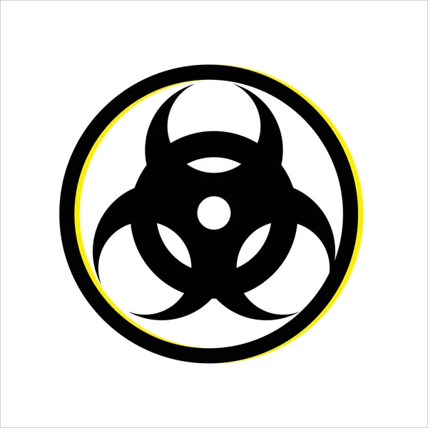 Simbol Gambar Ikon Biohazard Vektor - Stok Vektor