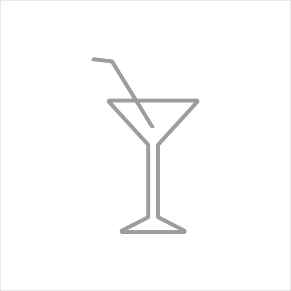 Martini Icône Verre Vectoriel Illustration Symbole — Image vectorielle