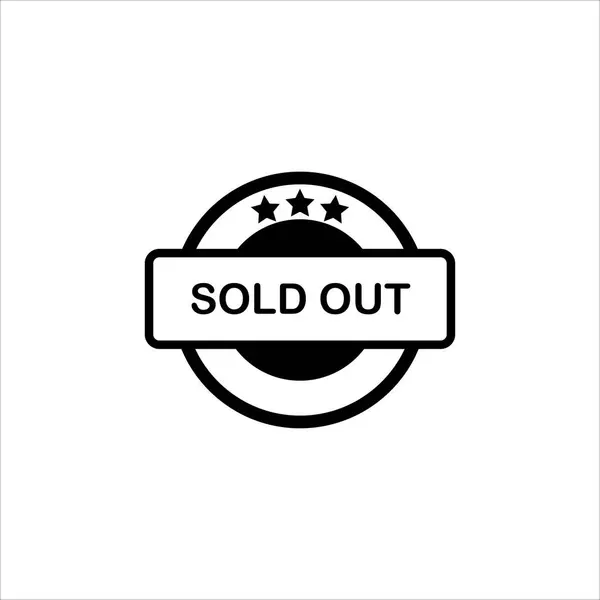 Sold Out Icon Vector Illustration Symbol — Stock Vector