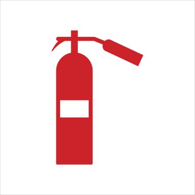yangın söndürücü ikon vektör illüstrasyon sembolü