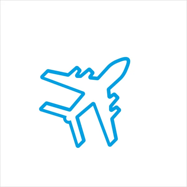 Flugzeug Symbol Vektor Illustration Symbol — Stockvektor