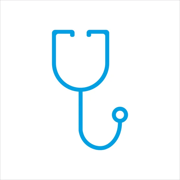 Simbolo Illustrazione Vettoriale Icona Stetoscopio — Vettoriale Stock