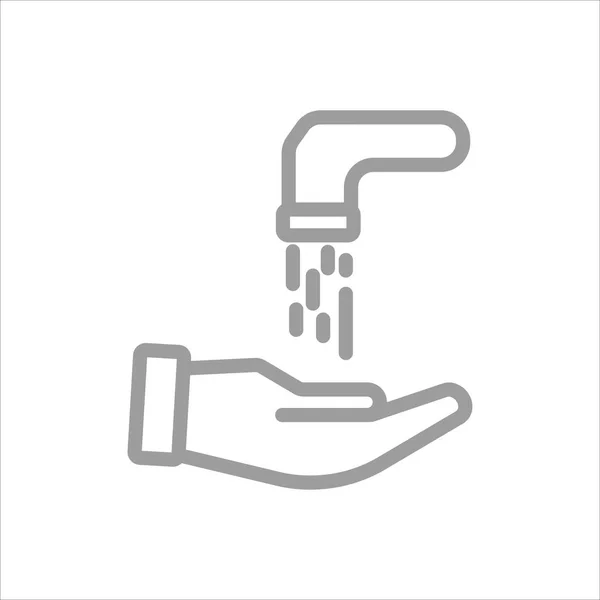 Πλύνετε Χέρια Εικονίδιο Διάνυσμα Σύμβολο — Διανυσματικό Αρχείο