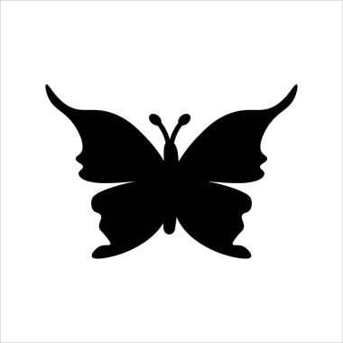 Kelebek simgesi vektör resmetme sembolü