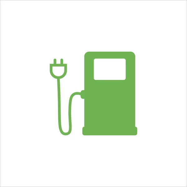 Refueling Electric Car Icon Vector Illustration Symbol — Stock Vector